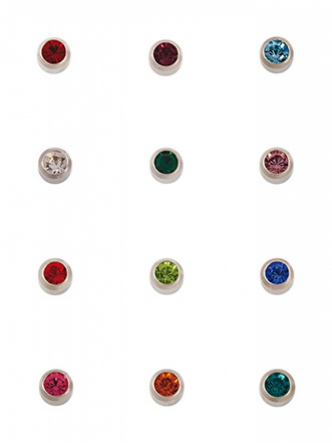 Серьги-иглы завальцовка, без п/з, средние фото 1