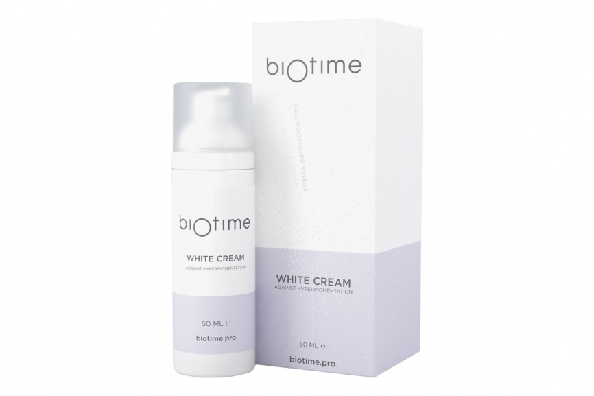 Крем для борьбы с пигментацией марки Биотайм Biotime White Cream, 50мл фото 1