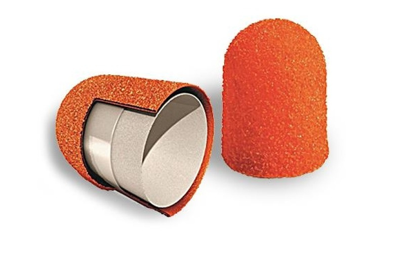 Колпачок шлиф. d=10 мм, мелкая крошка (оранж) 10шт\уп. фото 2